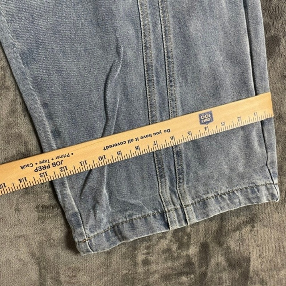 Micas Blue Light Wash Wide Leg Embellished Celestial Denim Jeans Size L NEW - Picture 6 of 7